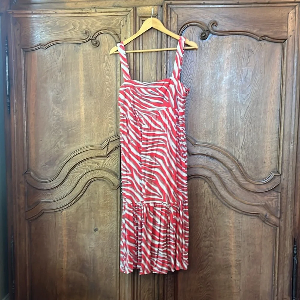 Michael Kors Soft Zebra Midi Dress